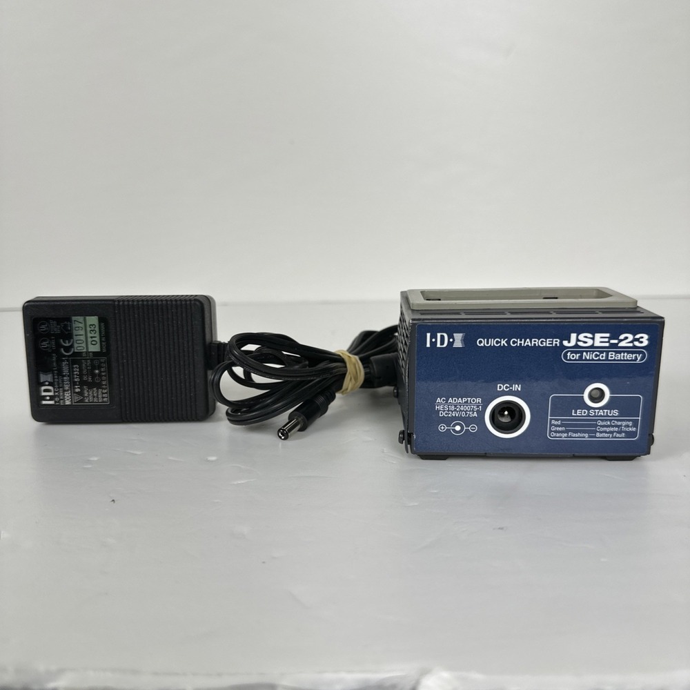 IDX JSE-23 NP-Type NiCD Battery Charger * Nickel-Cadmium Only NP Style‎ Ni-CD